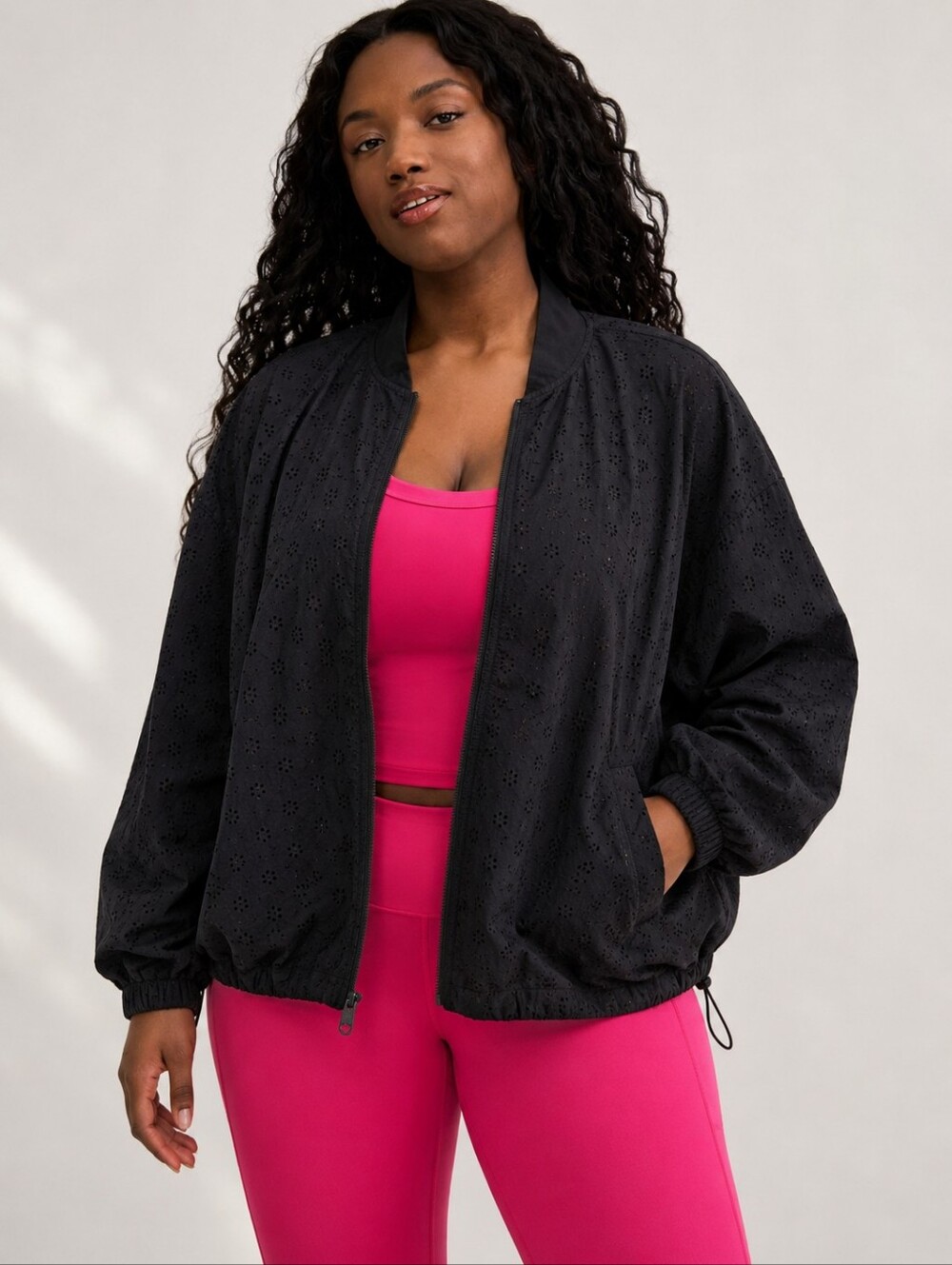 Torrid Eyelet Bomber Active Jacket - Picture 2 of 7